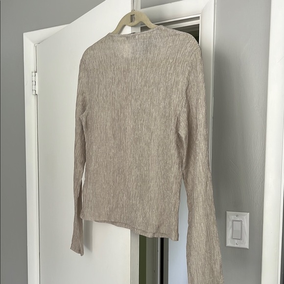 Vince Tencel Tan Long Sleeve Top, NWOT - Picture 6 of 6